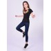 Embroidered t-shirt "Flying Heart" black